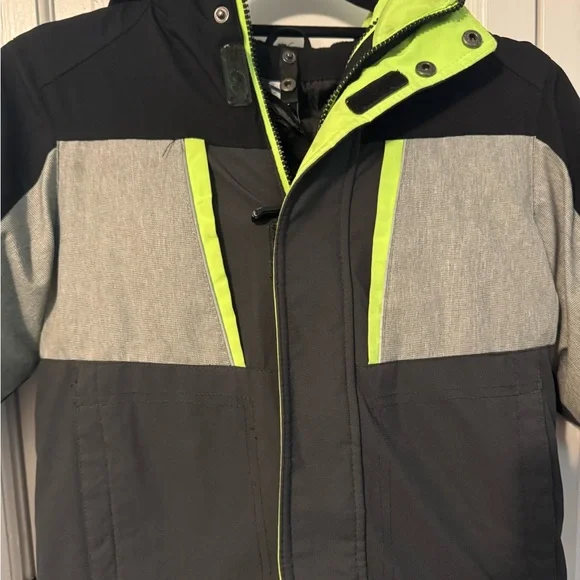 ZeroXposur 3-in-1 Boys Winter Jacket - Size Small (6/7) Black Grey Neon LIKE NEW - Picture 15 of 15
